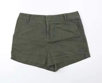 FOREVER 21 Womens Green Cotton Blend Hot Pants Size M Reg - Image 1 of 4