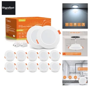 Tomosu LED Einbaustrahler 230V Flach, LED Spot 5W 450LM, IP44 Einbauleuchten ... - Bild 1 von 9