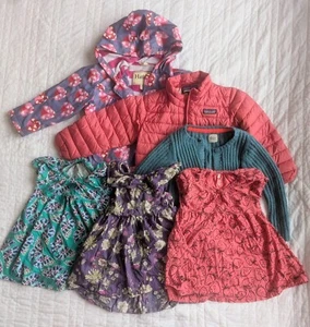 3t 4t Girls Clothes Lot - Tea dresses, Patagonia Jacket, Mini Boden Sweater - Picture 1 of 7