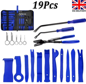 19Pcs Car Trim Removal Tool Set Panel Door Dash Interior Clip Pry Moulding Kit - Picture 1 of 23