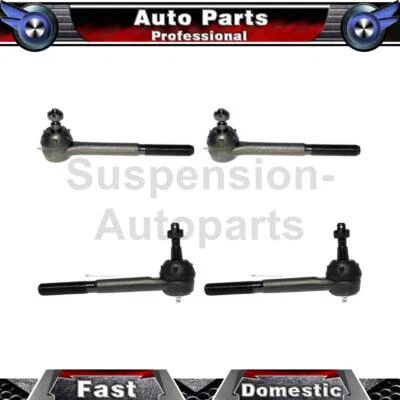 4 Inner Outer Delphi Tie Rod End For Chevrolet C1500 1999 1998 1997 1996 1995 - Image 1 of 3