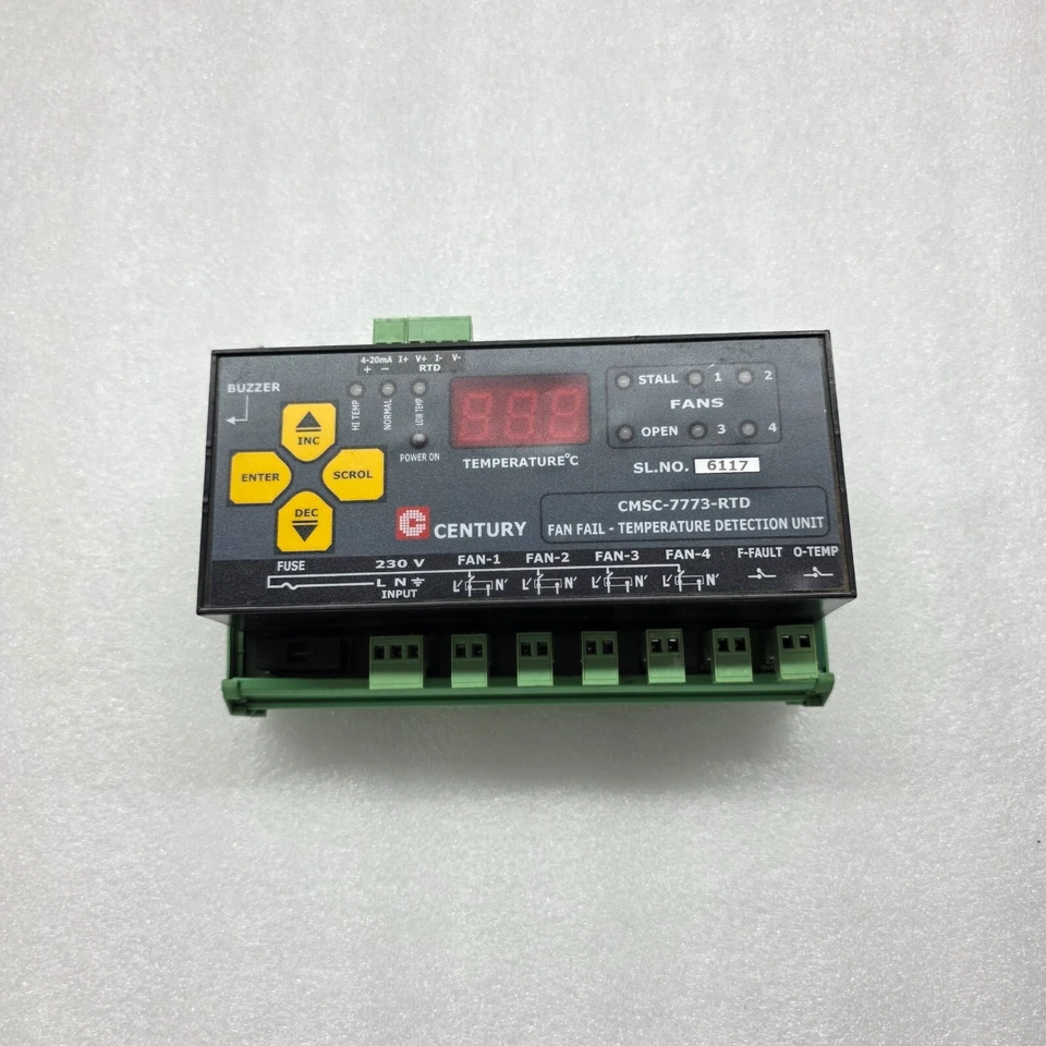 CENTURY CMSC-7773-RTD FAN FAIL TEMPERATURE DETECTION UNIT - Image 1 of 4