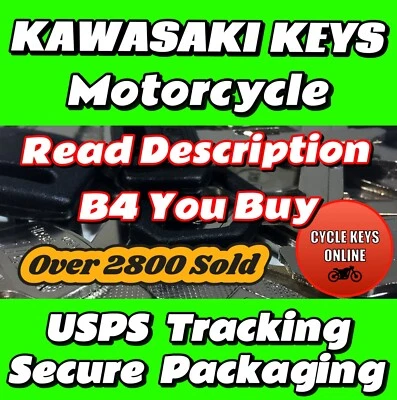 Kawasaki Motorcycle Keys Cut to Your Key Code READ DESCRIPTION B4 YOU BUY‼️ - Image 1 of 4
