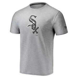 Camiseta para hombre Chicago White Sox Distressed Team Logo camiseta gris teñida de Fanatics - Imagen 1 de 4
