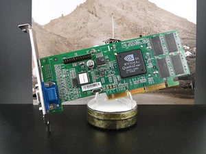 NVIDIA VGA AGP 32MB Dell 5F734 Video Card Quadro2 MXR N.O.S. GPU-001 - Picture 1 of 6