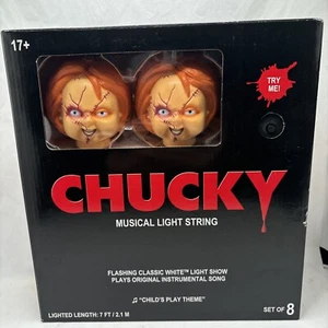 Chucky Kinderspiel Musikalische Lichterkette 7ft Horror Halloween Deko Neu - Bild 1 von 8