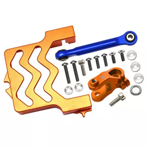 GPM Aluminum Servo Mount + Tie Rod + 25T Servo Horn Orange for Traxxas 1/10 Maxx - Picture 1 of 1