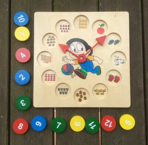 Childrens Wooden "Clock" Learning Game - Picture 1 of 6