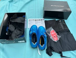 S-PHYRE Shimano Dynalast RC9B Blue Carbon fiber bike Shoes women 40 - Picture 1 of 11