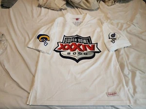 Rams VS Titans Mitchell & Ness Super Bowl XXXIV 2000 T-SHIRT Sz Medium - Picture 1 of 5