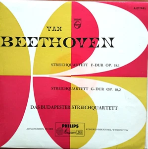 BEETHOVEN - STRING QUARTETS - RARE MINIGROOVE LP - BUDAPEST STRING QUARTET - Imagen 1 de 3