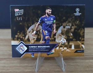 2021-22 Topps Now UCL Real Madrid #145 Karim Benzema Gold 1/1 - Foto 1 di 3