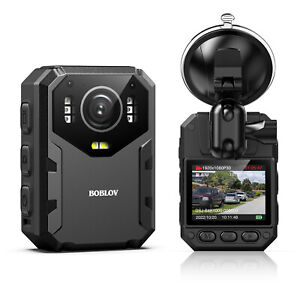 BOBLOV B4K1 4K Body Camera with Audio Police Audio camera GPS Car Dash cam 128G