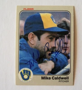 Autógrafo Fleer #29 1983 Mike Caldwell Brewers - - Imagen 1 de 1