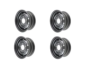 Terrafirma Set of 4 Steel Wolf Style Wheels for Land Rover - Tubeless 16X6.5"  - Picture 1 of 3