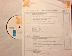 RADIO SHOW:NOV GOLD 11/9/87 JOHN LENNON, NEIL YOUNG,MARY HOPKIN, STEPHEN STILLS, - Picture 1 of 2