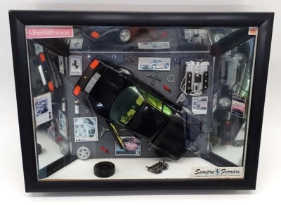 Sempre Ferrari 1/18 Scale Diorama - 1976 Ferrari 512BB - Black - Image 1 of 4