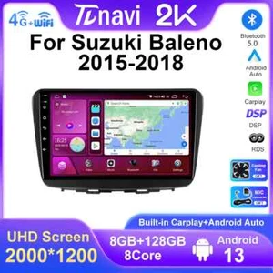 Radio de coche estéreo Android reproductor de video multimedia GPS para SUZUKI Baleno 2015-2018 - Imagen 1 de 32