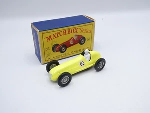 Matchbox Lesney 52a Maserati 4CLT Racing Car Yellow - RN 52 - Mint & Good D-box - Picture 1 of 13
