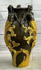 Chair Beau Sirène Sirènes Fleur Vase Bronze Sculpture Domestique Deco Solde