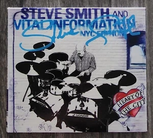 Steve Smith Signed Vital Information - NYC Edition CD Digipak Drummer Legend RAD - Picture 1 of 1