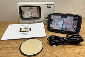 TomTom GO 50 S 5" GPS with Lifetime Map - Black (8FC5.019.00.5) EUC - Picture 1 of 13