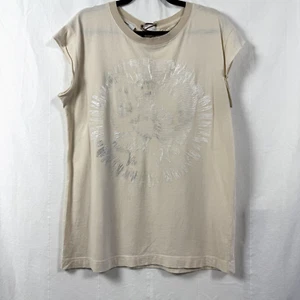 VTG Diesel Shirt Womens Sz L Mohawk Only The Brave Y2K Logo Lace Up Back Punk - Picture 1 of 6