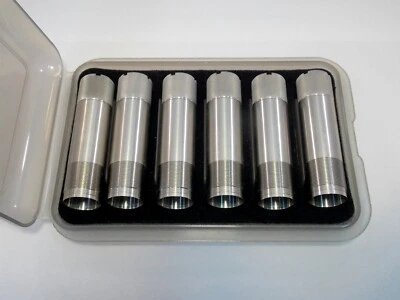 JUEGO DE 6 TUBOS OBTURADORES BRILEY ACERO INOXIDABLE MARRÓN + PLUS CON ESTUCHE Foto 1 de 4