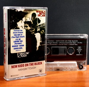 New Kids on The Block ~ Hangin Tough Cassette w/ Front Sticker & Plastic Sleeve - Picture 1 of 12