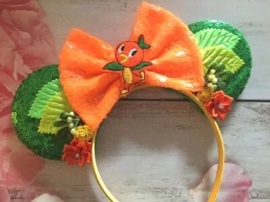 Orange Vogel Couture Minnie Maus Ohren Stirnband - Disneyland - Disney World - NEU - Bild 1 von 1