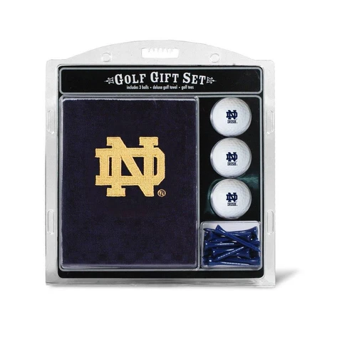 Notre Dame Fighting Irish Golf Gift Set with Embroidered Towel [NEW] Ball Tee Cover