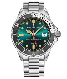 Stuhrling 4058 3 Depthmaster Heritage Diver Datum Herrenuhr - Bild 1 von 3