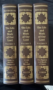 The Life and Work Of Our Lord by C H Spurgeon 3 Volume Set (1998 Baker) - Imagen 1 de 1