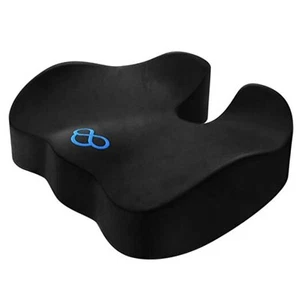  Seat Cushion,Thick Memory Foam Cushions for Office Chair, Car Large Black - Picture 1 of 8