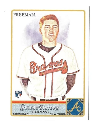 Tarjeta de novato 2011 Topps Allen & Ginter - #198 - Freddie Freeman RC (Braves) Foto 1 de 2