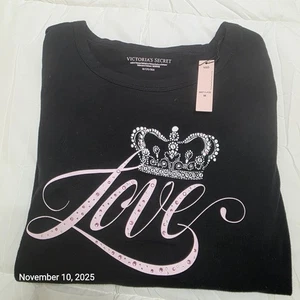 Victoria Secret Pyjama Schlafoberteil Gr. M - Bild 1 von 4