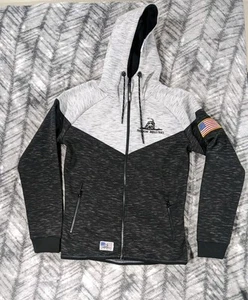 Freedom Industries Hoodie Tech Jacket Full Zip USA Flag Colorblock Snake Large L - Picture 1 of 13