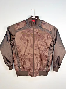 RARE: Puma "Augusto Single Tour" Green/Brown Camo Embroidered Quilted Jacket XXL - Picture 1 of 11