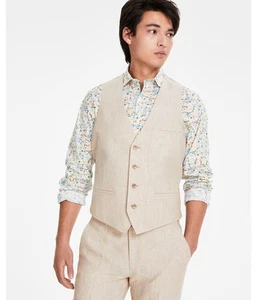 bar III Mens Suit Four Button Vest, Beige, X-Large - Picture 1 of 1