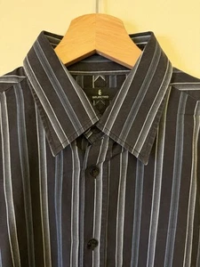 Selected Men’s Striped Long Sleeve Shirt Size Large - Picture 1 of 8