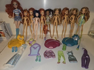 Набор из 10 кукол Winx Club с различными куклами включает одежду и подставки - Изображение 1 из 4