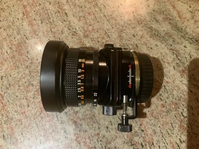 Canon TS 35mm F/2.8 S.S.C. Lente de montaje SSC FD con adaptador EOS de precisión  Foto 1 de 4