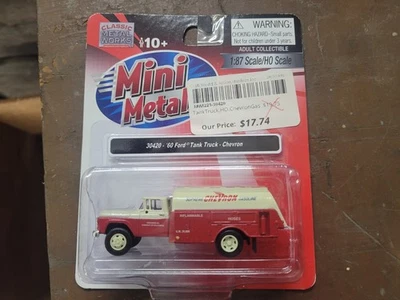 CMW Mini Metals #30420 1960 Ford F-500 Custom Cab Tank Truck Chevron Supreme Gas - Image 1 of 2