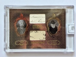 2024 Eternal Cuts Albert Einstein Charles Darwin Dual History Relics /99 - Picture 1 of 2