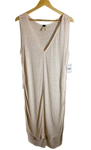 Free People We The Free "Made Of Dreams Tunika Beige Ärmellos Kleid Gr. L Neu mit Etikett - Bild 1 von 7