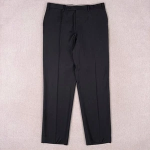 Canali Wolle Anzughose Herren 34x32 Regular Straight Anthrazit Schwarz Hergestellt in Italien - Bild 1 von 8