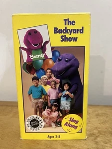 Barney (The Purple Dinosaur) - The Backyard Show - Sing Along (VHS Tape, 1992) - Picture 1 of 10