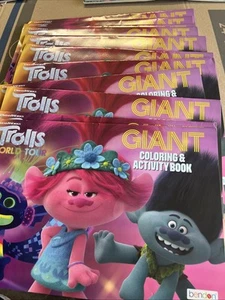 Bendon DreamWorks' Trolls Troll World Tour! Coloring Activity Books Birthday Lot - Picture 1 of 7