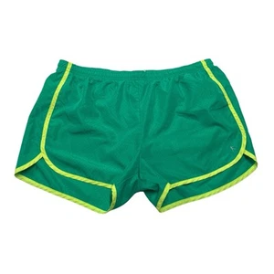 Danskin Now | Green Mesh Mid-Rise Running Shorts | Women's Size M (8-10) - Picture 1 of 9