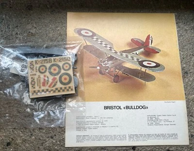 AIRFIX BRISTOL Bulldog Fabbri 1973 KIT SIGILLATO CON ISTRUZIONI - Immagine 1 di 2